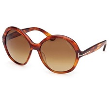 Tom Ford Women's Sunglasses Annabelle-02 Red Havana Full Rim Frame FT1282 6054F