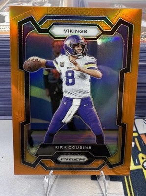 2023 Panini Prizm Kirk Cousins #197 Orange /249 Vikings