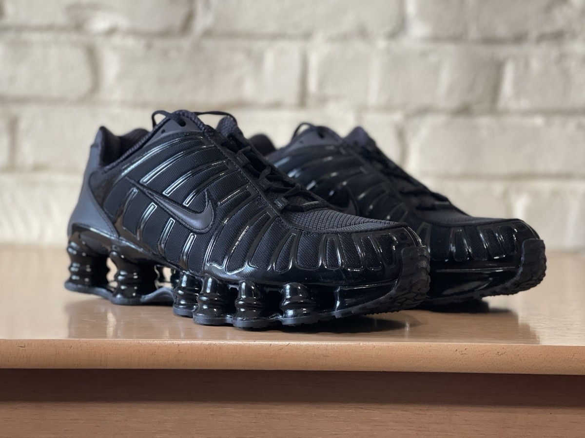 Nike Shox TL Triple Black IQ0167-001 Men Size 11.5 Training Gym