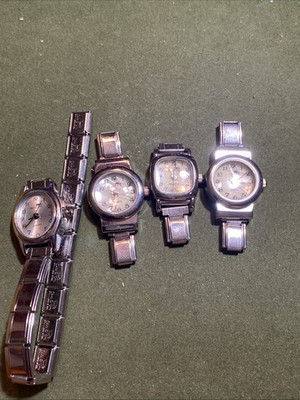 Lot Of 4 Vintage Casa D oro Watches Stainless Steel Japanese Woman s