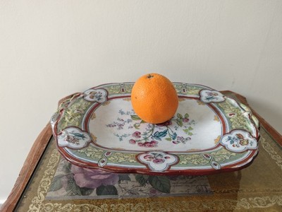 Antike Charles Meigh & Sons Grosvenor Eisenstein große 16'' Platte Schale um 1850