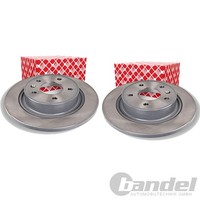 2X febi Bremsscheiben Ø292Mm Hinten Passend FÜR Chevrolet Cruze Orlando Opel