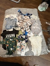 Unisex Baby Mixed Clothing Lot Bodysuits Pajamas Pants Shorts Multicolor