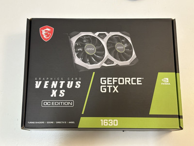 NVIDIA GeForce GTX 1630 4GB MSI Ventus XS OC Edition Grafikkarte