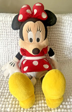 Disney Parks Minnie Mouse Plush Stuffed Animal 12  -13  Disney World Red White