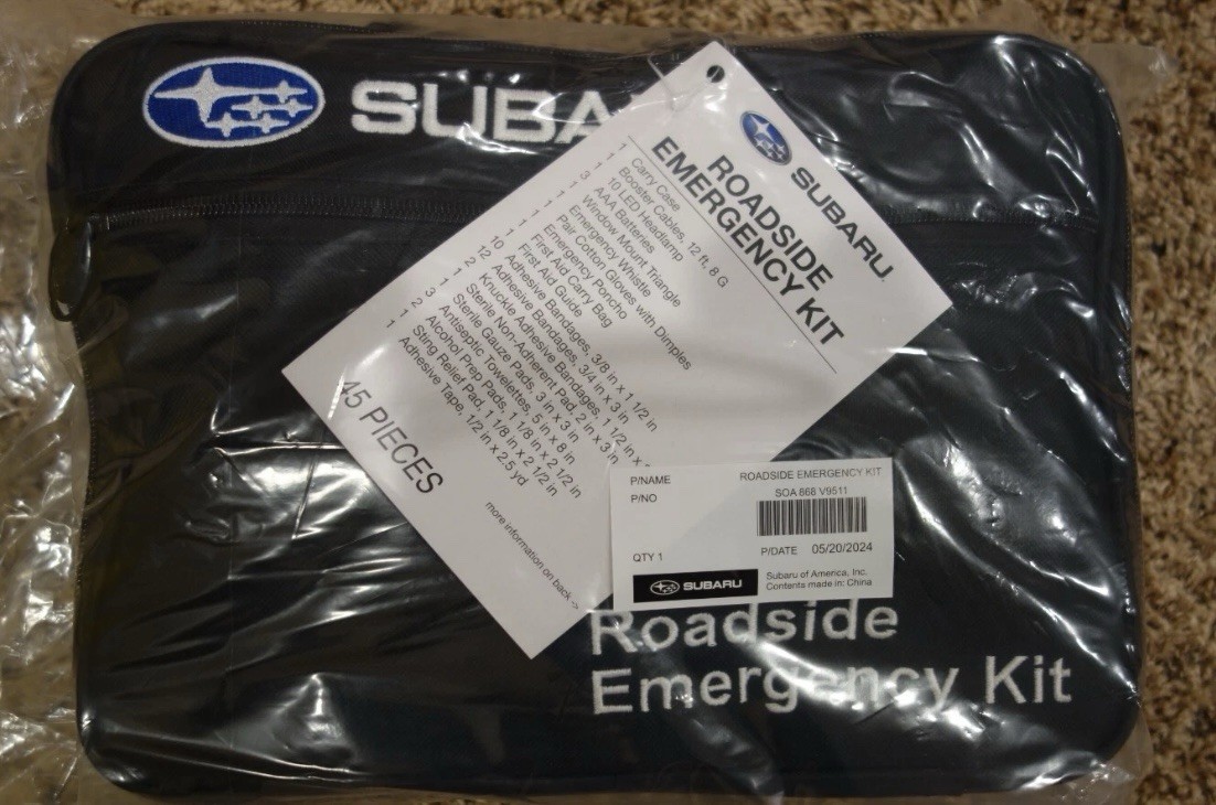 Subaru Genuine Roadside Emergency Kit Safety Jumper SOA868V9511 
