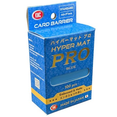 KMC Standard Sleeves - Hyper MAT PRO Blue (100 Sleeves)