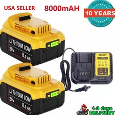 NEW Pack For DeWalt 20V 20 Volt Max 8.0AH Lithium Ion Battery DCB206-2 DCB205-2