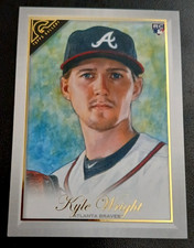 2019 TOPPS GALLERY ROOKIE #97 - KYLE WRIGHT - ATLANTA BRAVES CARD. rookie card picture