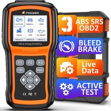 OBD2 Scanner with ABS, SRS, Live Data, Oil Reset, and Auto Bleed Tool