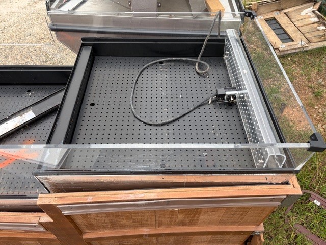 JSI Brown Fresh Produce Refrigerator Orchard Bin Display Merchandiser Cooler