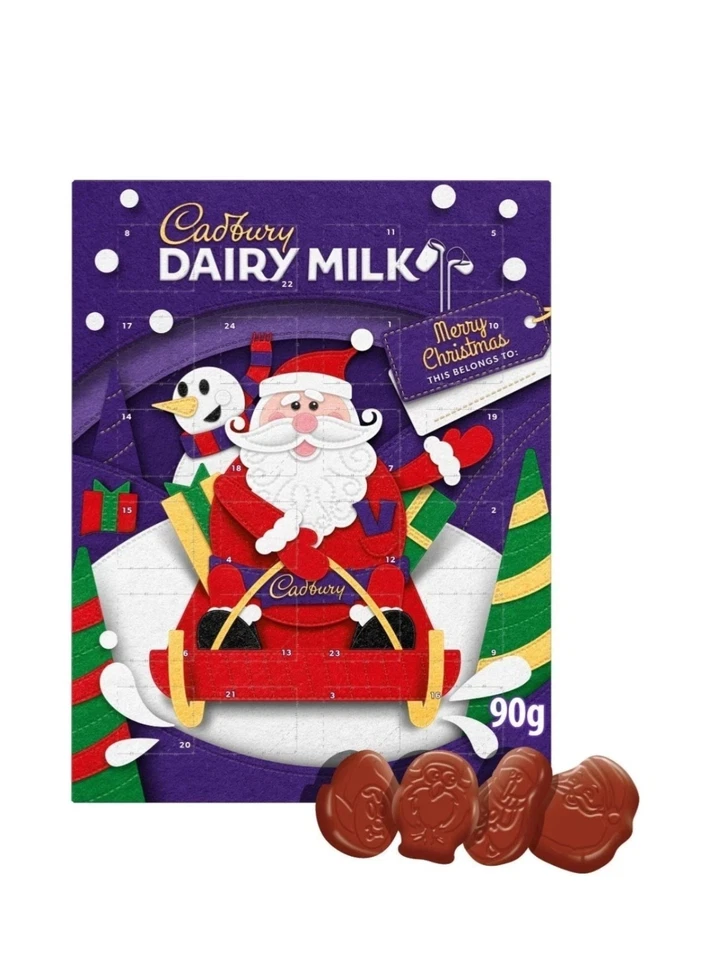 Cadbury Dairy Milk Advent Calendar Christmas Calendar 90g SAME DAY SHIPPING