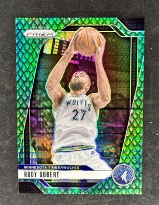 2024-25 Panini Prizm - Rudy Gobert #159 Jade Dragon Scale Prizm /48