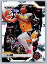 Zia Cooke 2024 Panini Prizm WNBA #46 Ice Prizms Los Angeles Sparks