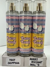 Bath & Body Works “Cotton Candy Clouds”  “3 Pack” Fragrance Mist Spray 8 oz
