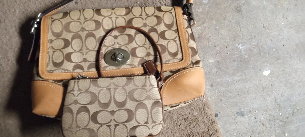 Coach Hampton Shoulder Bags Turn Lock Handbags for Women for sale