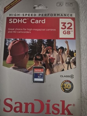SanDisk Ultra 32GB Class 10 SDHC Memory Card - (SDSDUNR-032G-GN6IN)