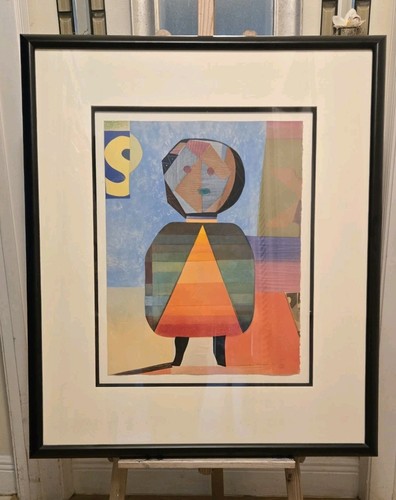 Le Enfant Le Triangle Bariole, 1911-1994 Max Papart firmado a mano enmarcado - Imagen 5 de 6