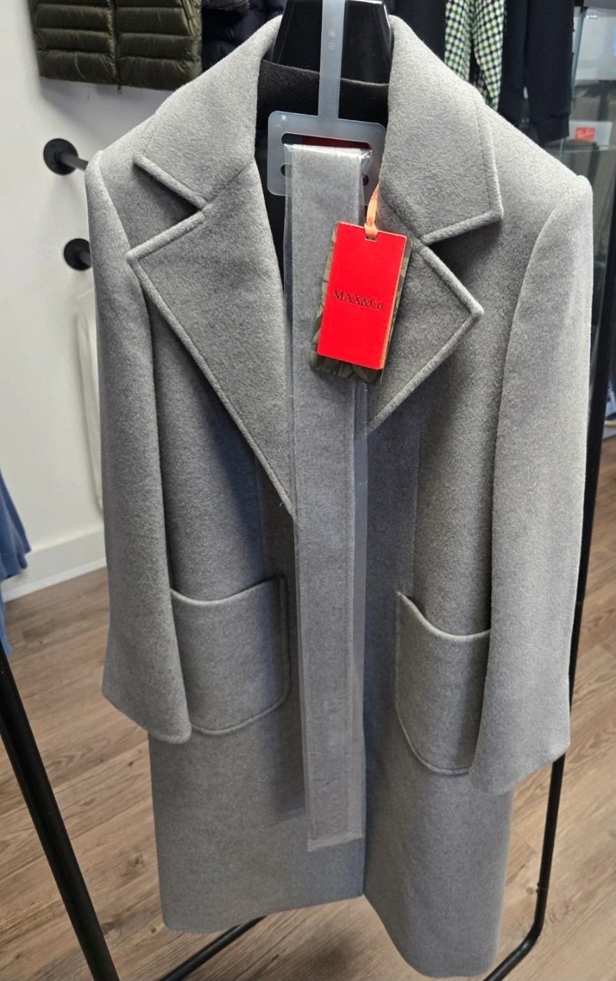Max&Co Runaway - Classic coat - grey (size uk 8 ) rrp £495
