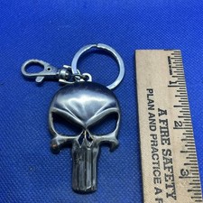 Comic Book Skull Logo  Pewter Finish Metal Bottle Opener Keychain