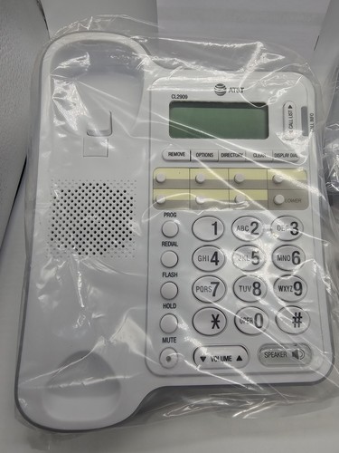 AT&T CL2909 Corded Phone with Speakerphone and Caller ID/Call Waiting, White - Zdjęcie 8 z 10