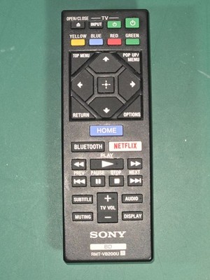 Sony Remote Control RMT VB201U for BDP S3700 BDP S1700 UBP X700 Blu ray Player