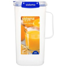 881420 Juice Jug, Plastic, 2 liters, Clear