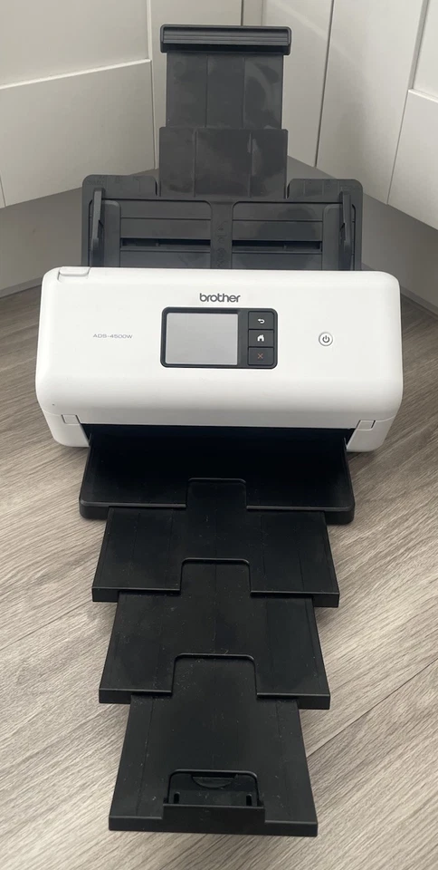 Brother ADS-4500W A4 USB / LAN / WLAN Dokumentenscanner + Netzteil *nur 10 Seiten*