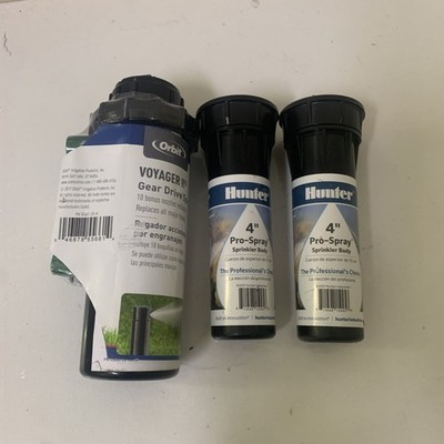 voyager II gear drive sprinkler 1pc and Hunter 4  Pro-Spray  Sprinkler Body 2pc