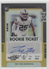 2021 Contenders Optic Rookie Ticket Gold Prizm 7/10 Trevon Moehrig #164 Auto 1q7