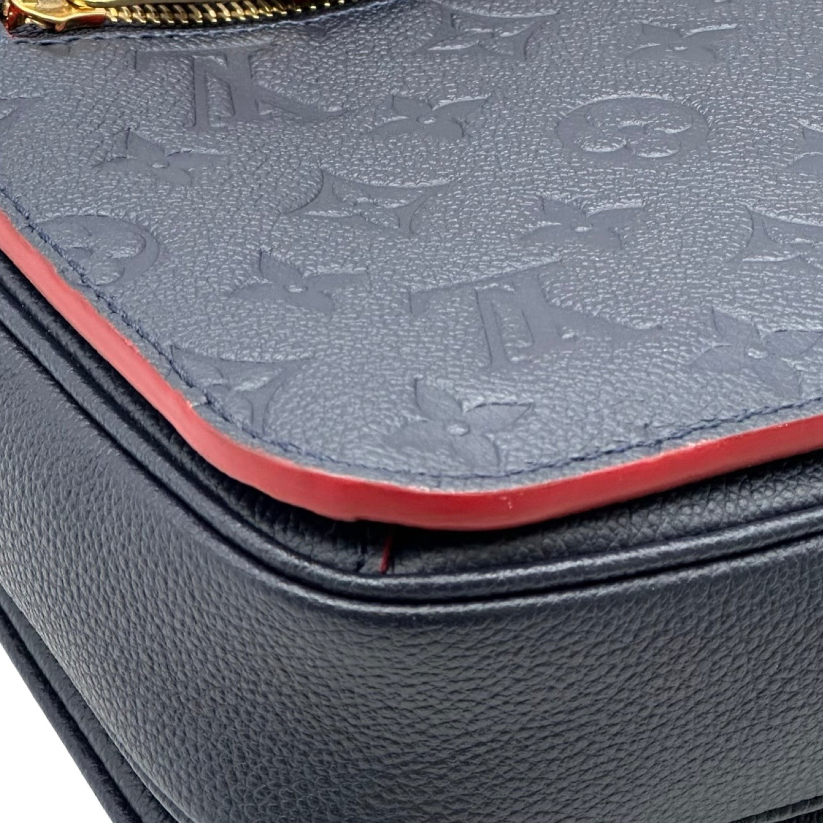 Louis Vuitton Pochette Metis MM M44071 Monogram Empreinte Navy/Red Shoulder Bag image 10