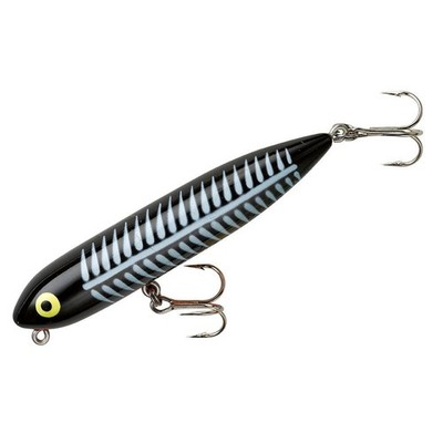 Heddon Zara Spook 3 Inch Topwater Fishing Lure Black Walk the Dog