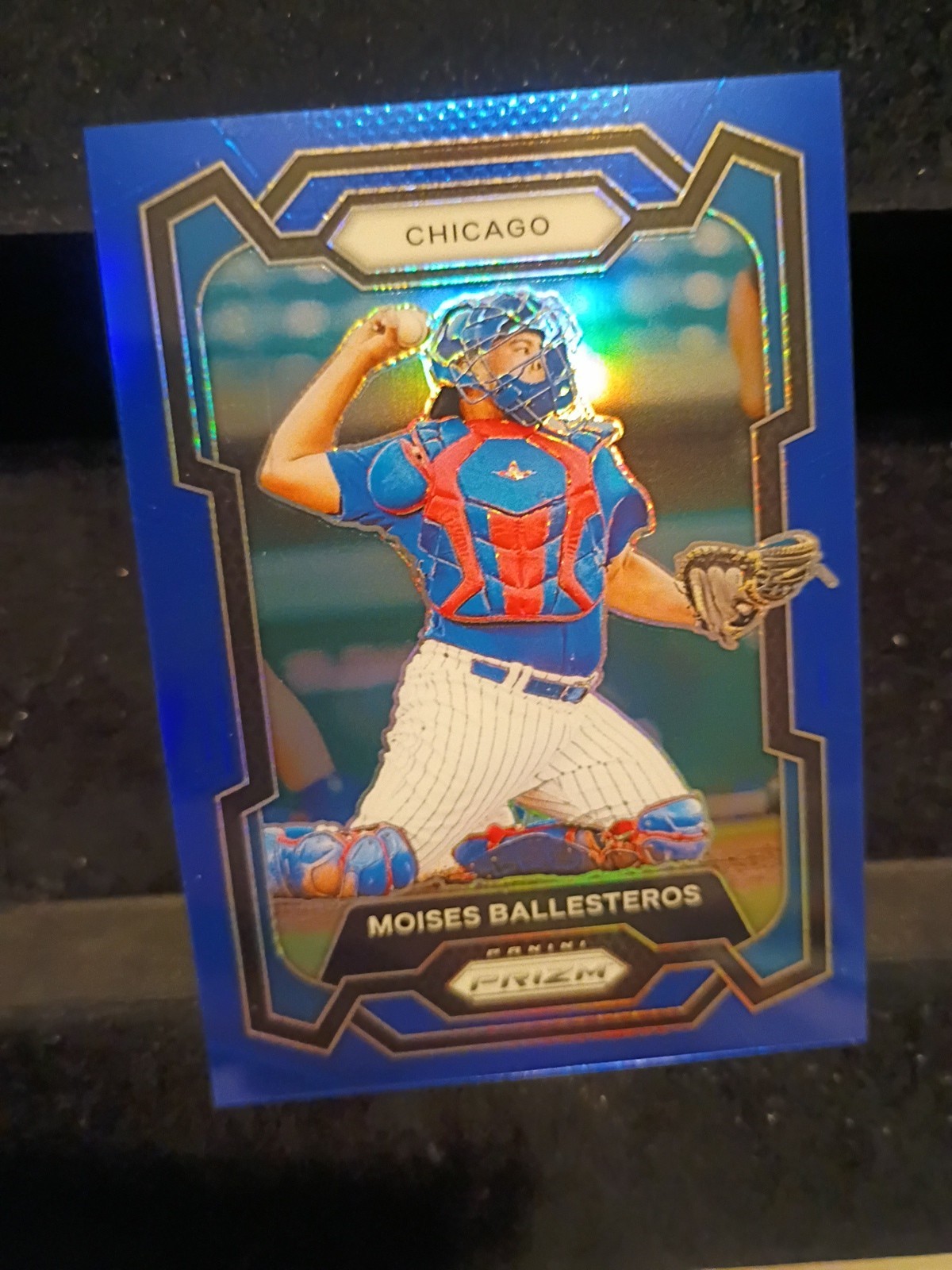 Moises Ballesteros Panini Prizm Blue Color Match Rookie /199 #212