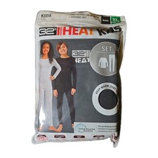 32 Degrees Heat Kids Crew Leggings Set Black XL 16/18