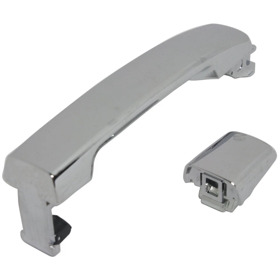 New Set of 2 Door Handles Front or Rear Driver Passenger Side Chrome RH LH Pair Foto 4 de 4