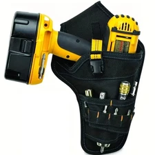 1pc Cordless Drill Holster with Metal Clip Single Hook Tool Organizer - NEW
