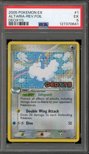Pokemon Altaria EX Deoxys Reverse Holo Rare #1 PSA 5