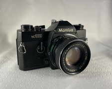 Mamiya NC1000 SLR 35mm Film Camera and Mamiya-Sekor 50mm 1.7 Lens Working