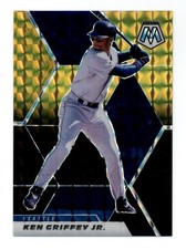 2021 Panini Mosaic #162 Prizm Black Gold Ken Griffey Jr. 5/8 - Mariners