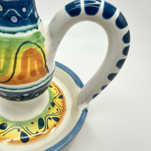 Casantonio Ceramic Finger Candle Holder Chamber stick Handpainted - Picture 2 of 15