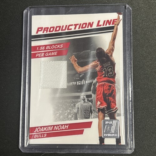 🔥 Joakim Noah 2010-11 Panini Donruss “Production Line” Jersey SP 143/199 Bulls - Picture 4 of 4