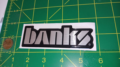 DOMED BANKS STICKER DECAL OLD STOCK ORIGINAL