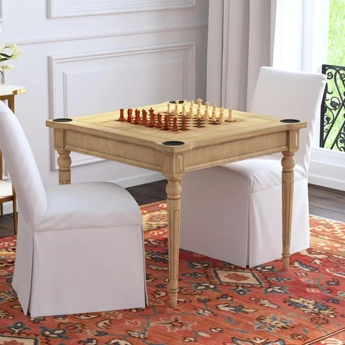 Butler Specialty Company Vincent Antique Beige Multi-Game Card Table - Picture 3 of 10