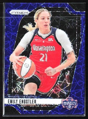 2024 Panini Prizm WNBA #67 Emily Engstler Blue Velocity Prizms