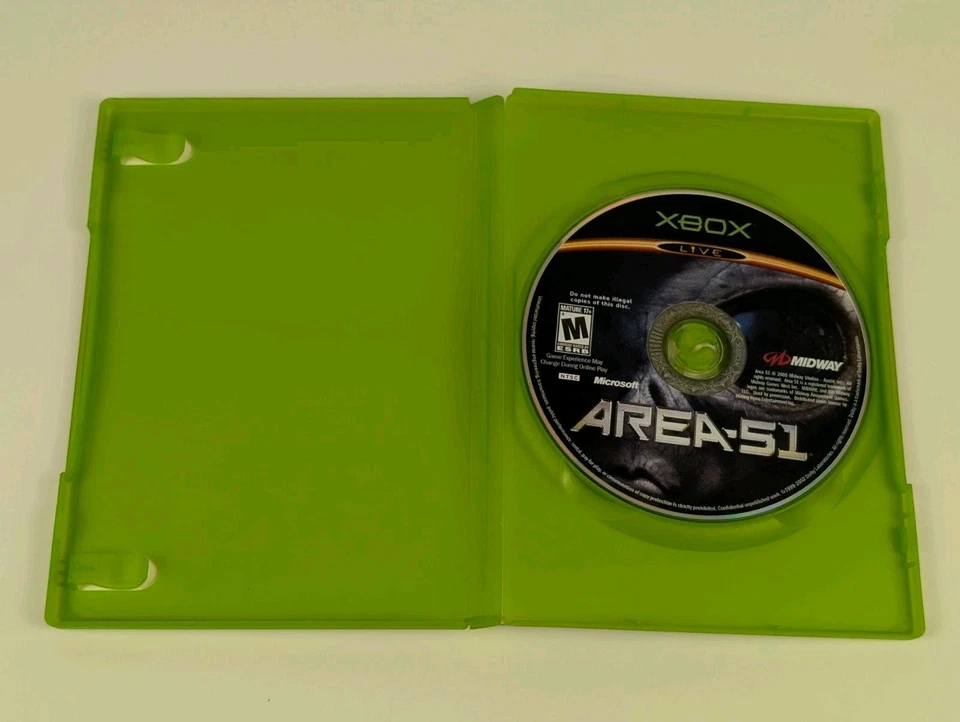 Area 51 (Microsoft Xbox) ➡️No Manual - Tested - Near Mint 📀! - Image 3 of 4