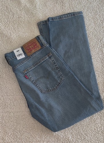 Levi’s Herren 513 Slim Straight Fit Stretch Blau Jeans 32x30 Medium Wash