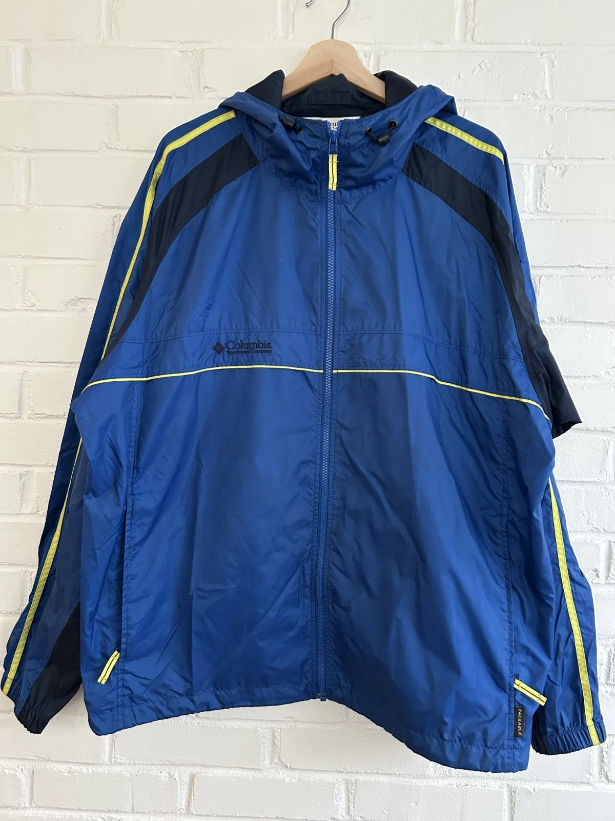 Columbia, Men's Packable Windbreaker/Rain Coat, Size XL