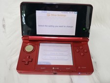 Nintendo 3DS Handheld System Flame Red Tested Working 