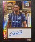 2025-26 Topps Deco UCC Denzel Dumfries Purple Auto /50, Inter Milan, Netherlands