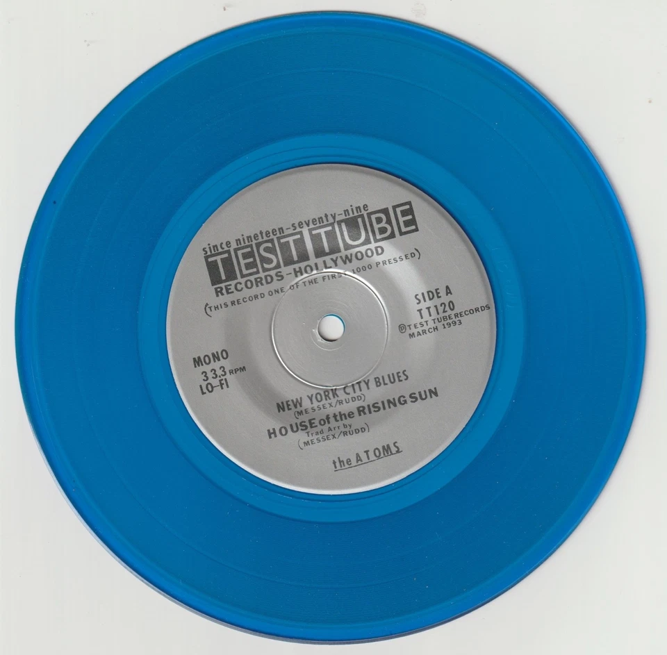 45 RECORD - THE ATOMS featuring IZZY STRADLIN 1981 RECORDING TEST TUBE HOLLYWOOD - Image 3 of 4